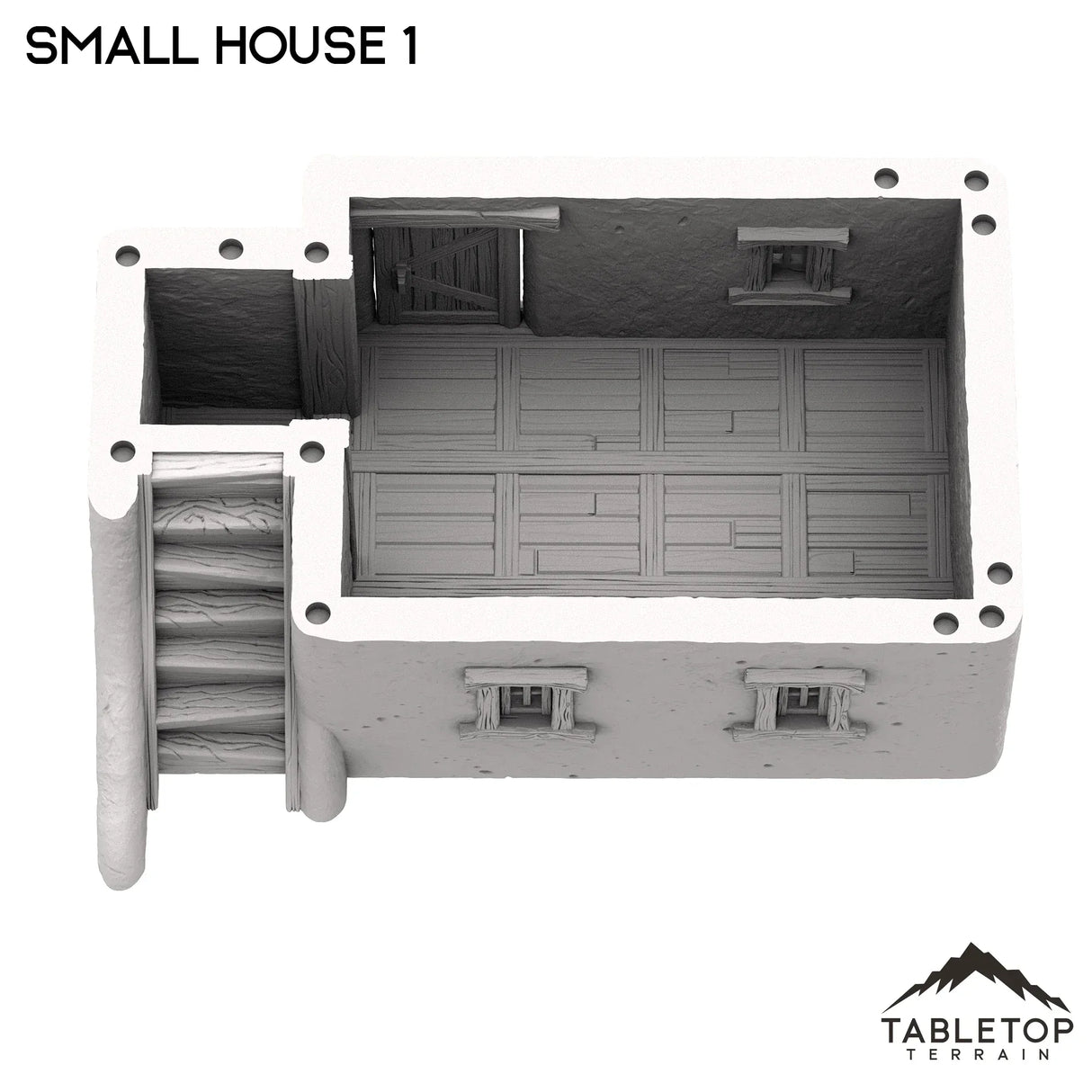 Tabletop Terrain Building Spanish Small House 1 - Old Wild Western Rush