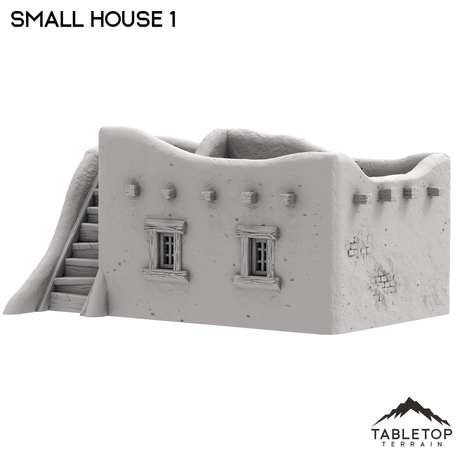 Tabletop Terrain Building Spanish Small House 1 - Old Wild Western Rush