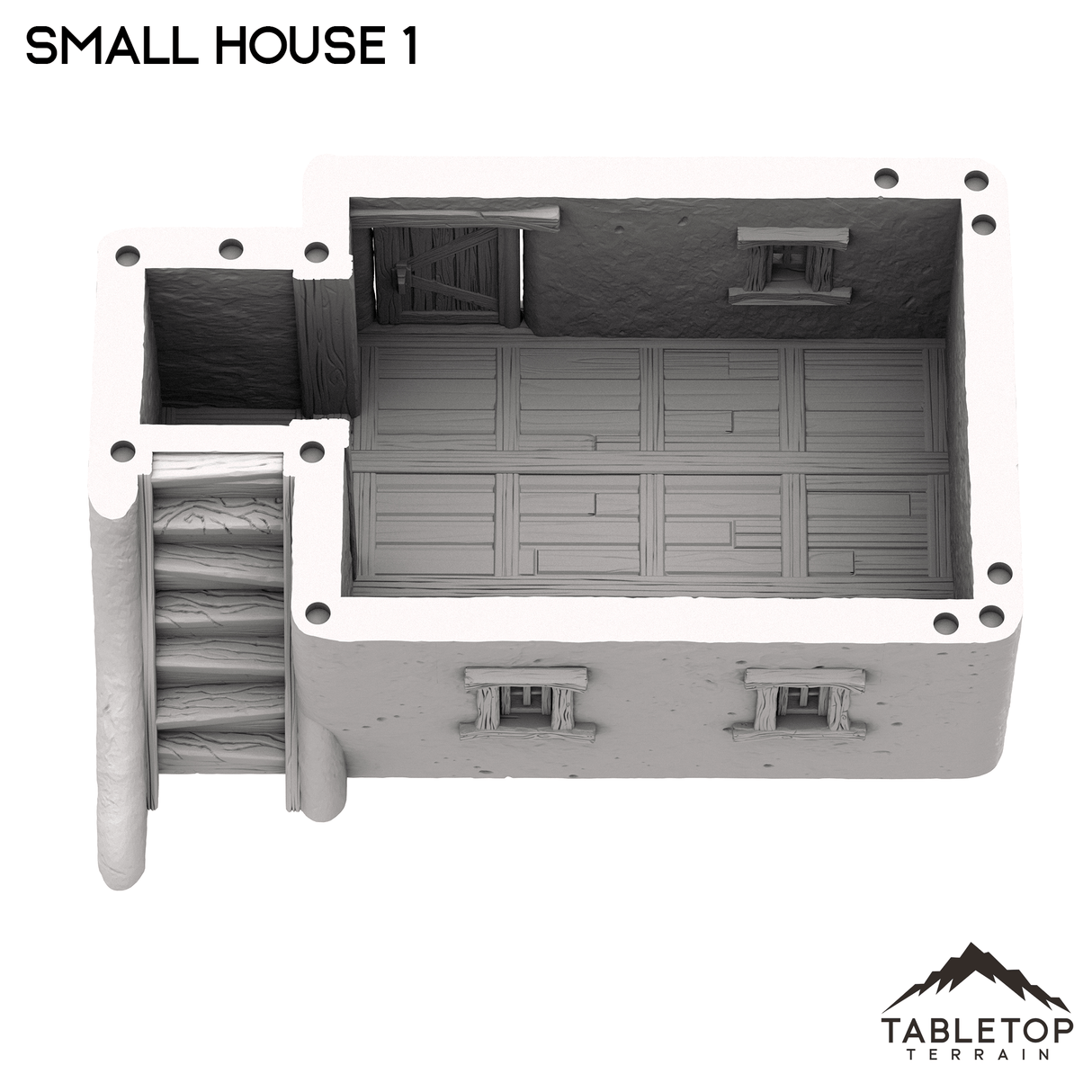 Tabletop Terrain Building Spanish Small House 1 - Old Wild Western Rush
