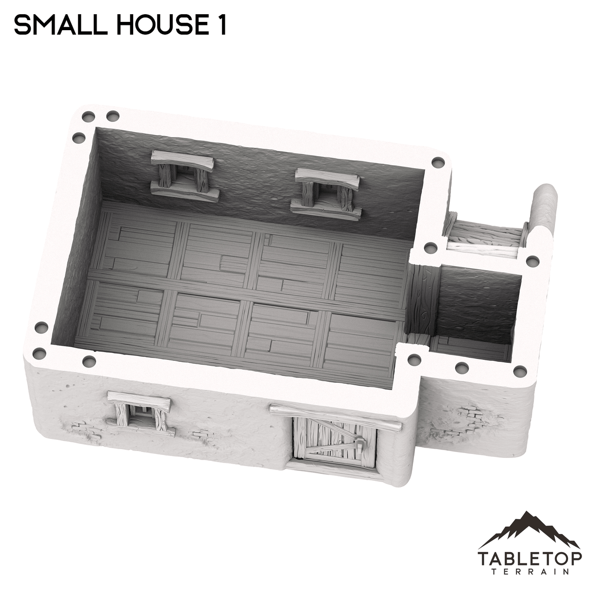 Tabletop Terrain Building Spanish Small House 1 - Old Wild Western Rush