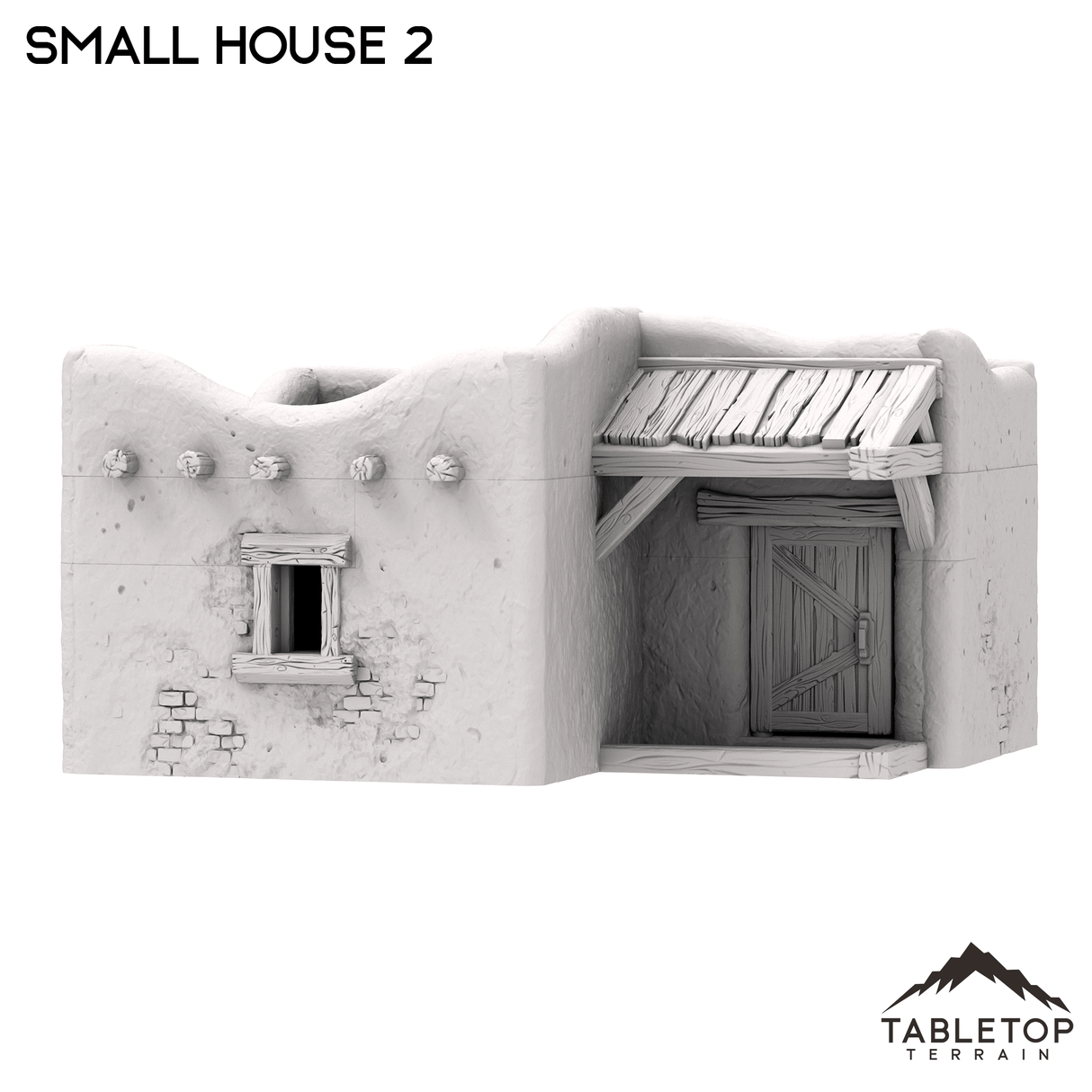 Tabletop Terrain Building Spanish Small House 2 - Old Wild Western Rush