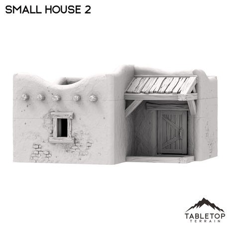Tabletop Terrain Building Spanish Small House 2 - Old Wild Western Rush
