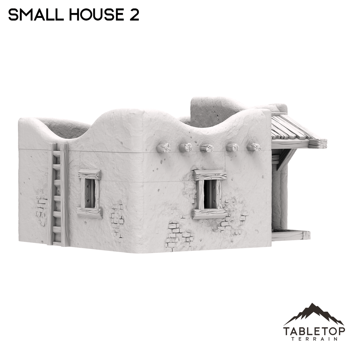 Tabletop Terrain Building Spanish Small House 2 - Old Wild Western Rush