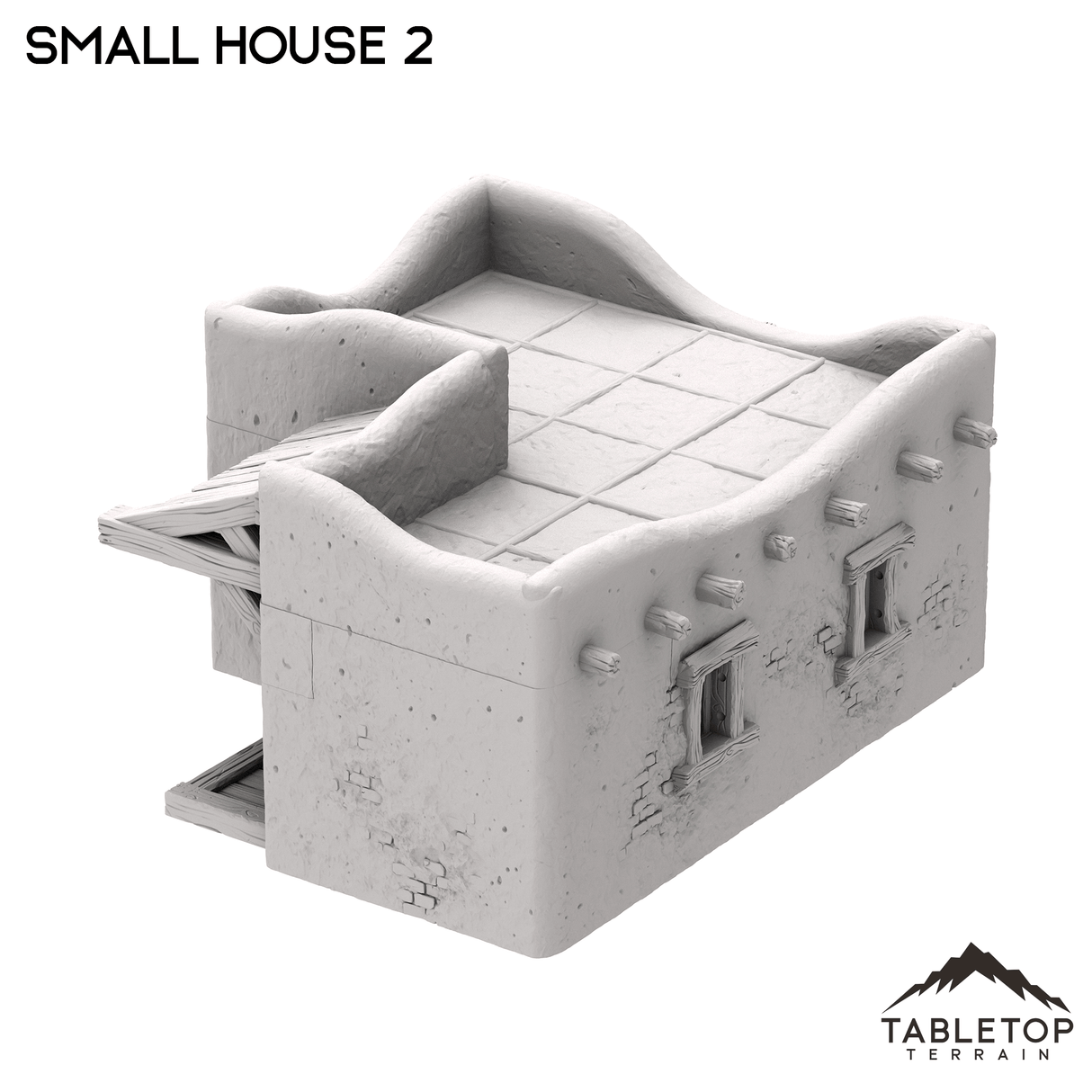 Tabletop Terrain Building Spanish Small House 2 - Old Wild Western Rush