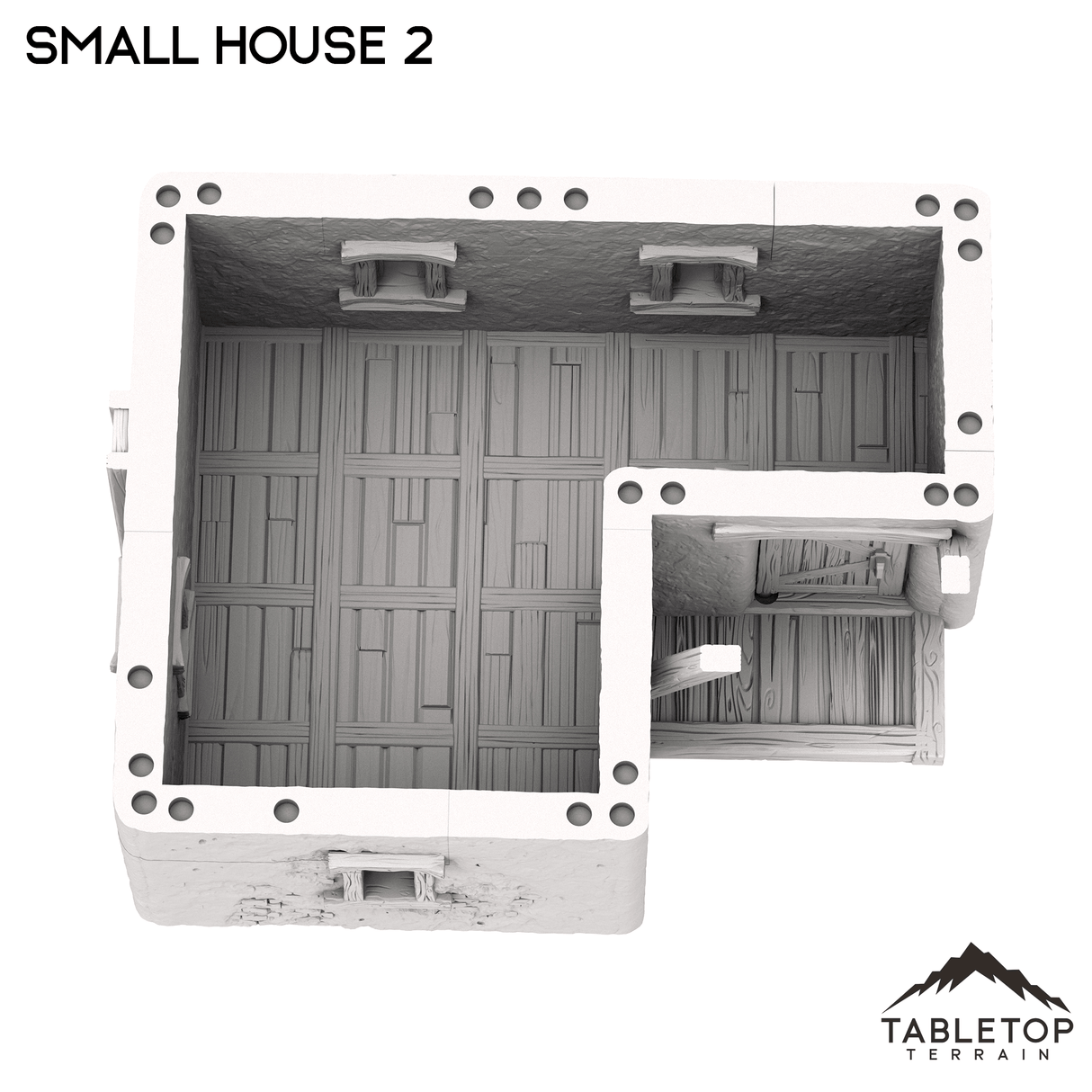 Tabletop Terrain Building Spanish Small House 2 - Old Wild Western Rush