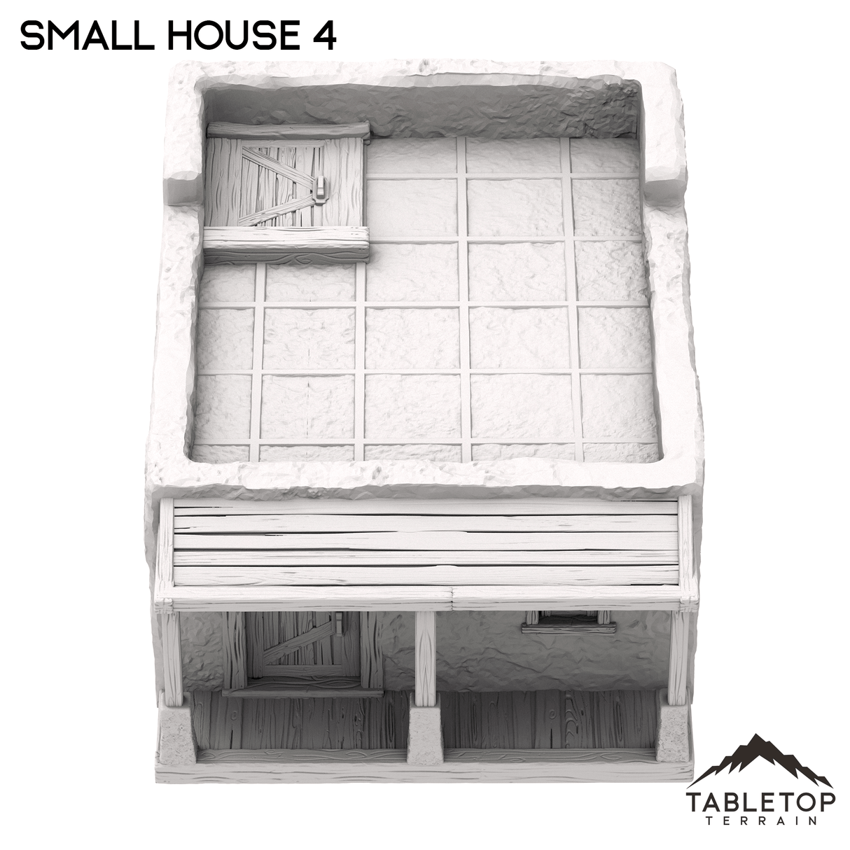 Tabletop Terrain Building Spanish Small House 4 - Old Wild Western Rush