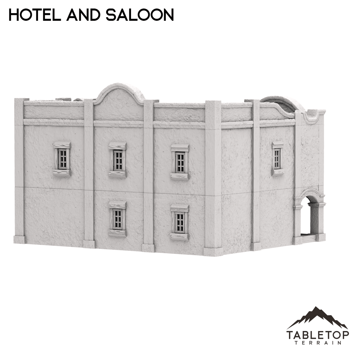 Tabletop Terrain Building Spanish Style Hotel and Saloon - Old Wild Western Rush