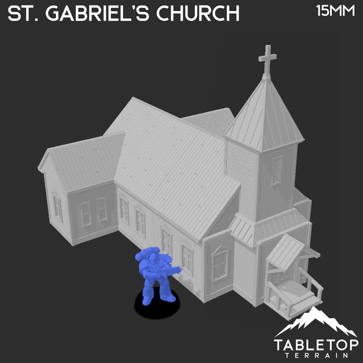Tabletop Terrain Building St. Gabriel's Church - Wild West Building