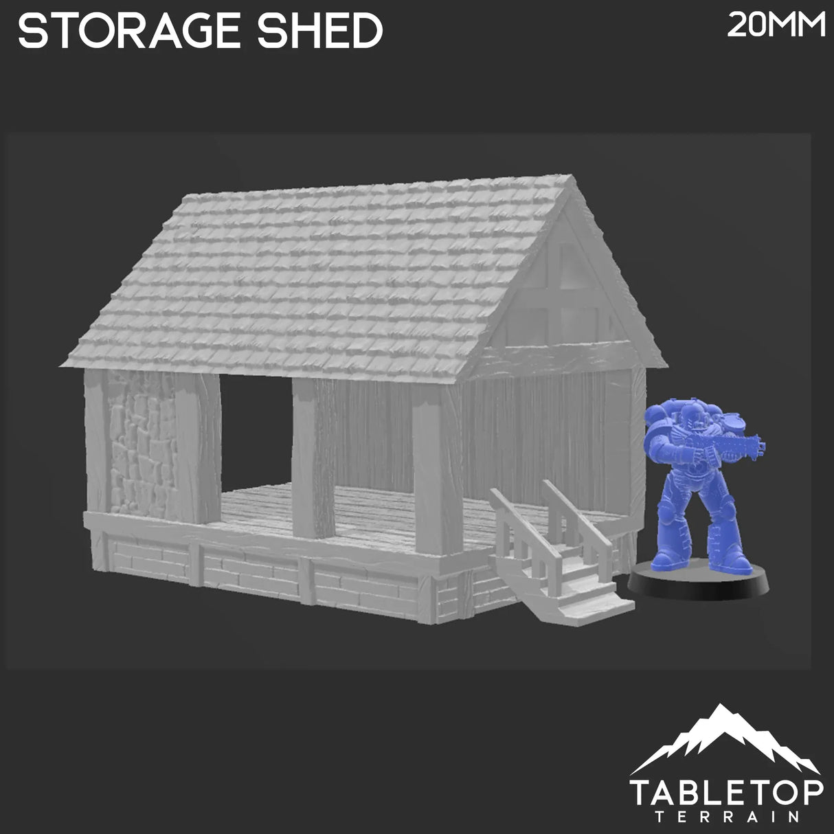 Tabletop Terrain Building Storage Shed - Town of Grexdale - Fantasy Building