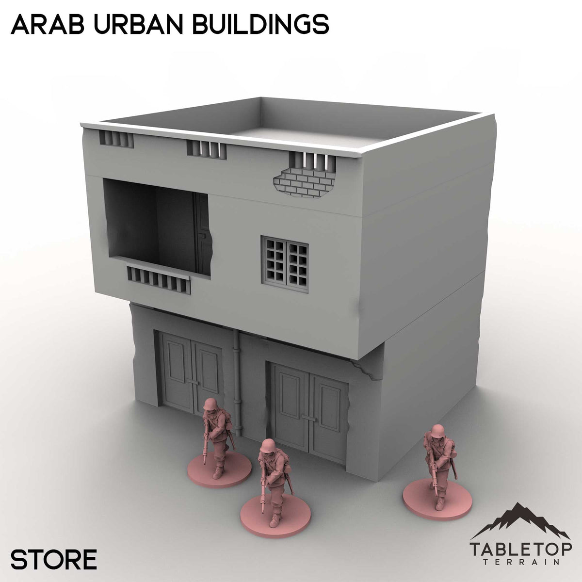 Tabletop Terrain Building Store / 32mm Arab Urban Buildings