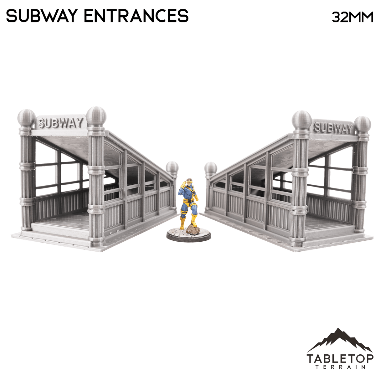 Tabletop Terrain Building Subway Entrance - Marvel Crisis Protocol Terrain