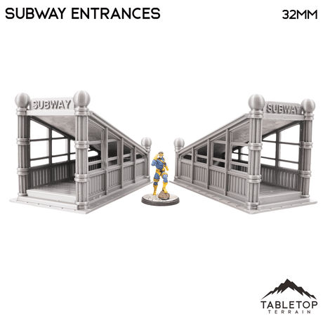 Tabletop Terrain Building Subway Entrance - Marvel Crisis Protocol Terrain