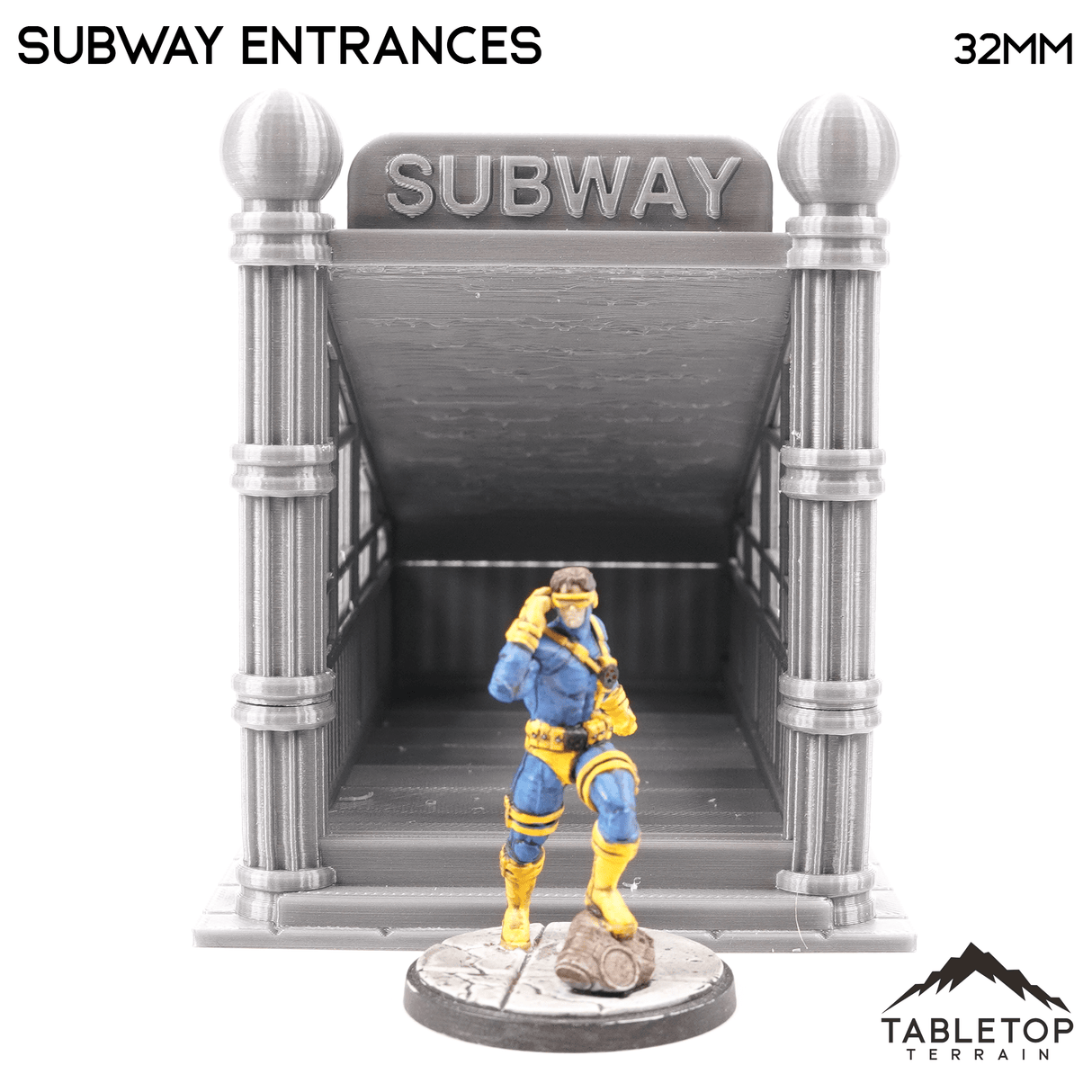 Tabletop Terrain Building Subway Entrance - Marvel Crisis Protocol Terrain