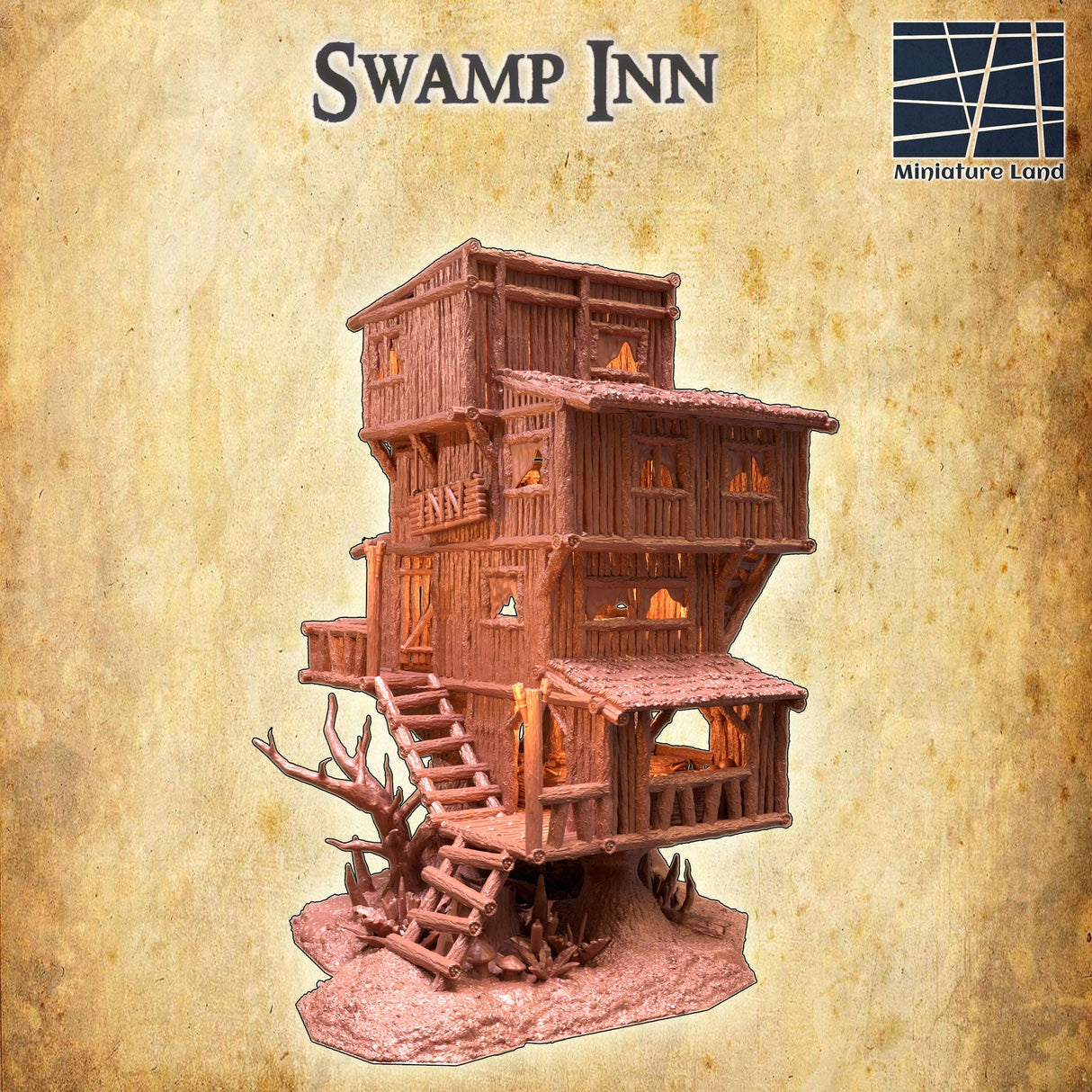 Tabletop Terrain Building Swamp Inn