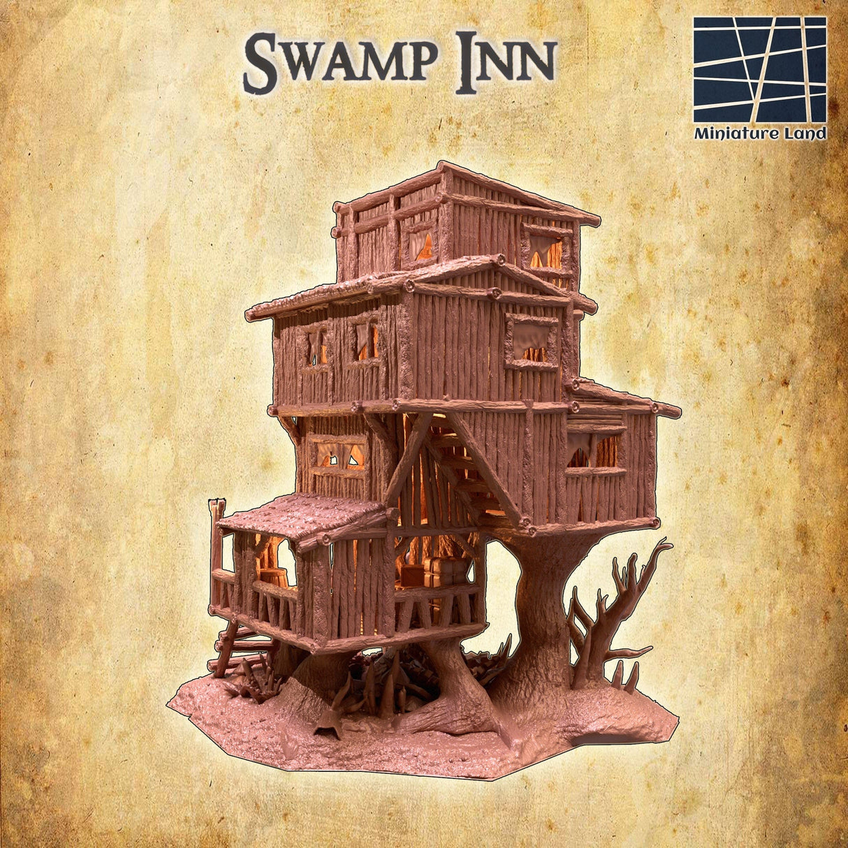 Tabletop Terrain Building Swamp Inn