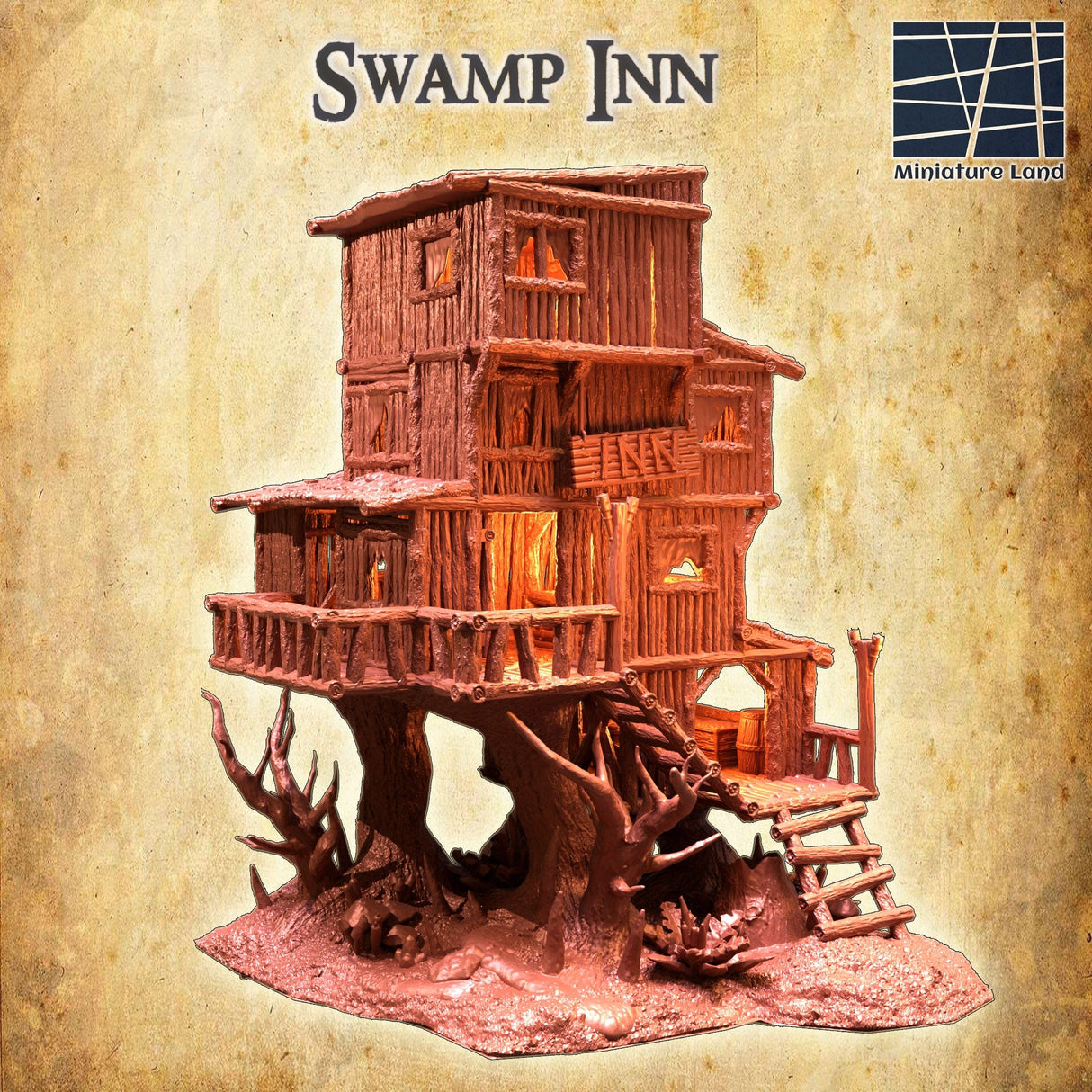 Tabletop Terrain Building Swamp Inn