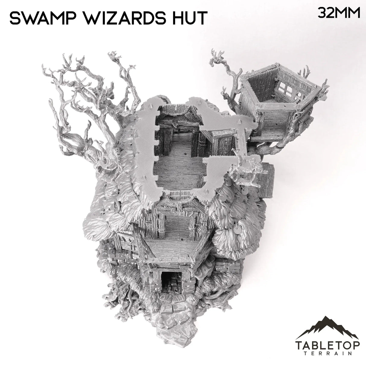 Tabletop Terrain Building Swamp Wizards Hut - The Gloaming Swamp
