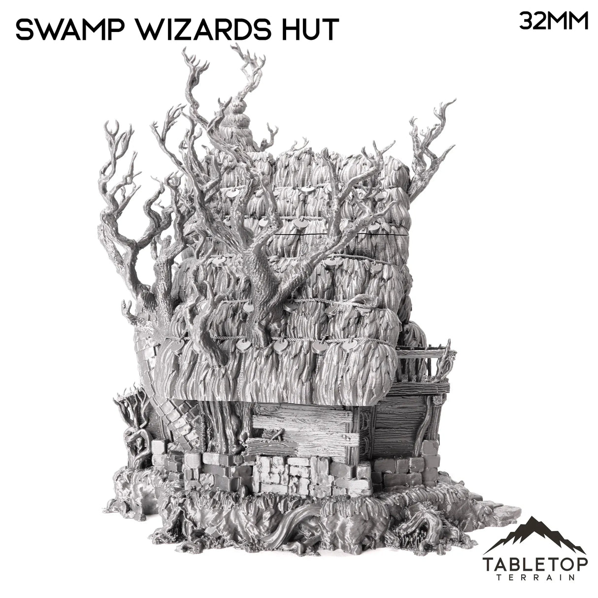 Tabletop Terrain Building Swamp Wizards Hut - The Gloaming Swamp