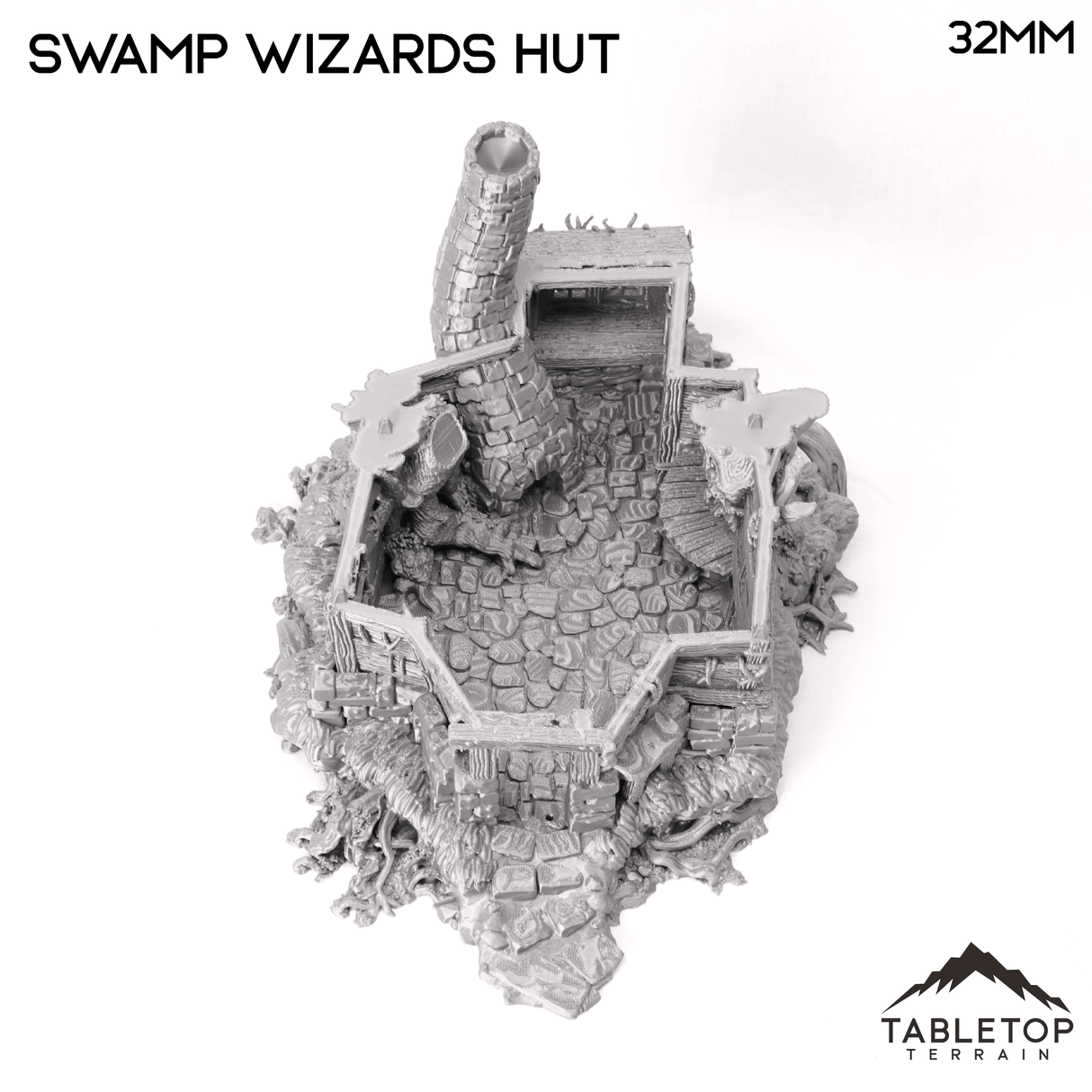 Tabletop Terrain Building Swamp Wizards Hut - The Gloaming Swamp