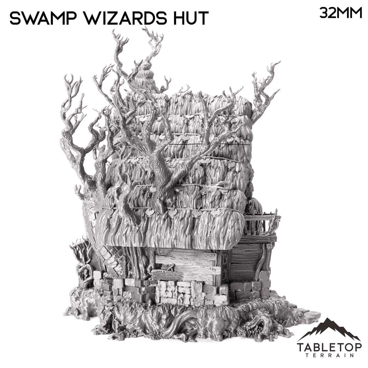 Tabletop Terrain Building Swamp Wizards Hut - The Gloaming Swamp