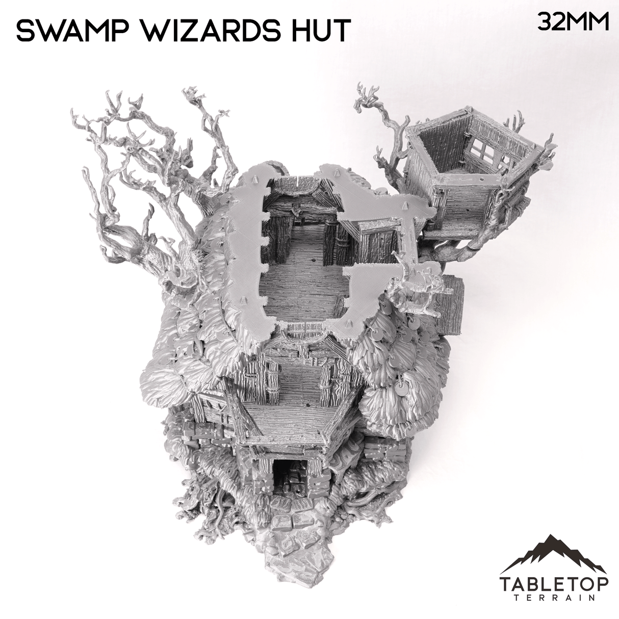 Tabletop Terrain Building Swamp Wizards Hut - The Gloaming Swamp