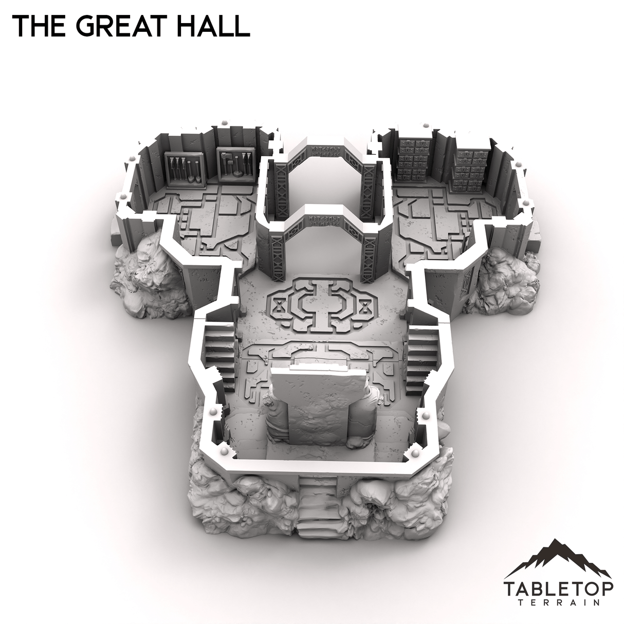 Tabletop Terrain Building The Great Hall - Kingdom of Durak Deep