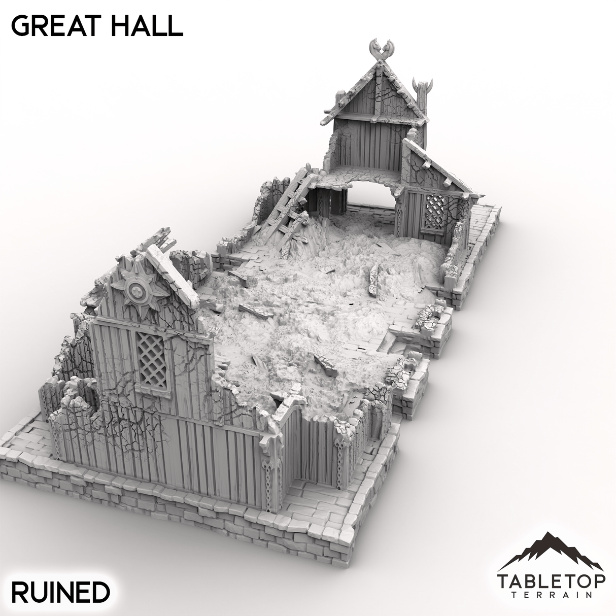 Tabletop Terrain Building The Great Hall - Kingdom of Saxonia