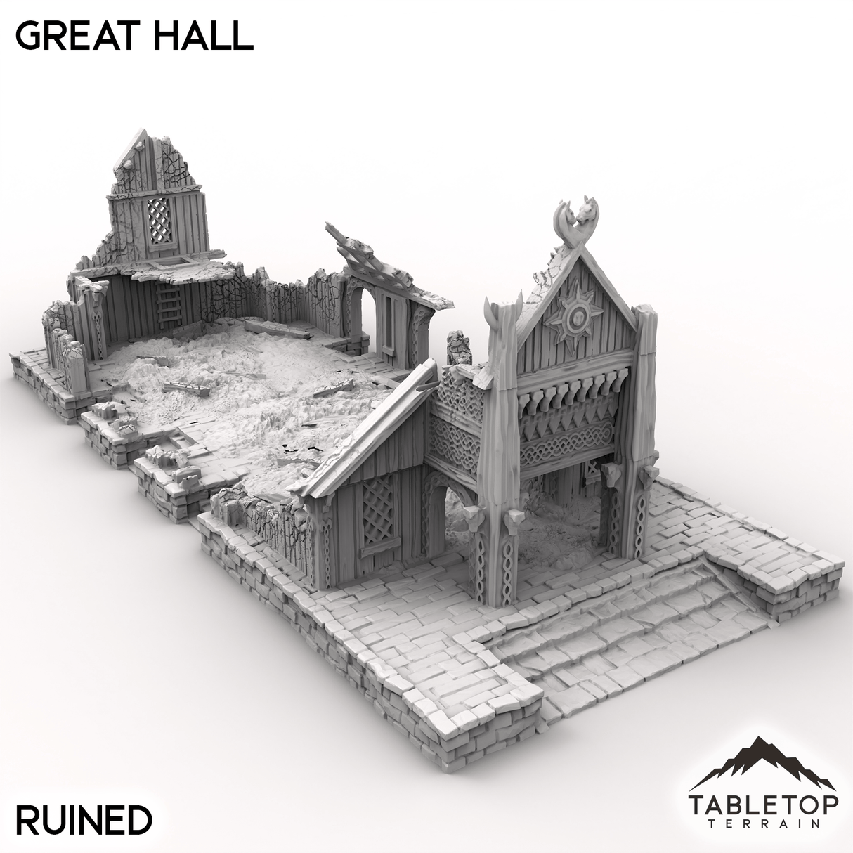 Tabletop Terrain Building The Great Hall - Kingdom of Saxonia