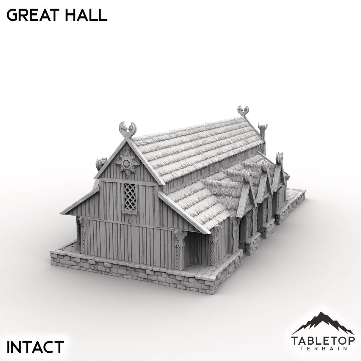 Tabletop Terrain Building The Great Hall - Kingdom of Saxonia