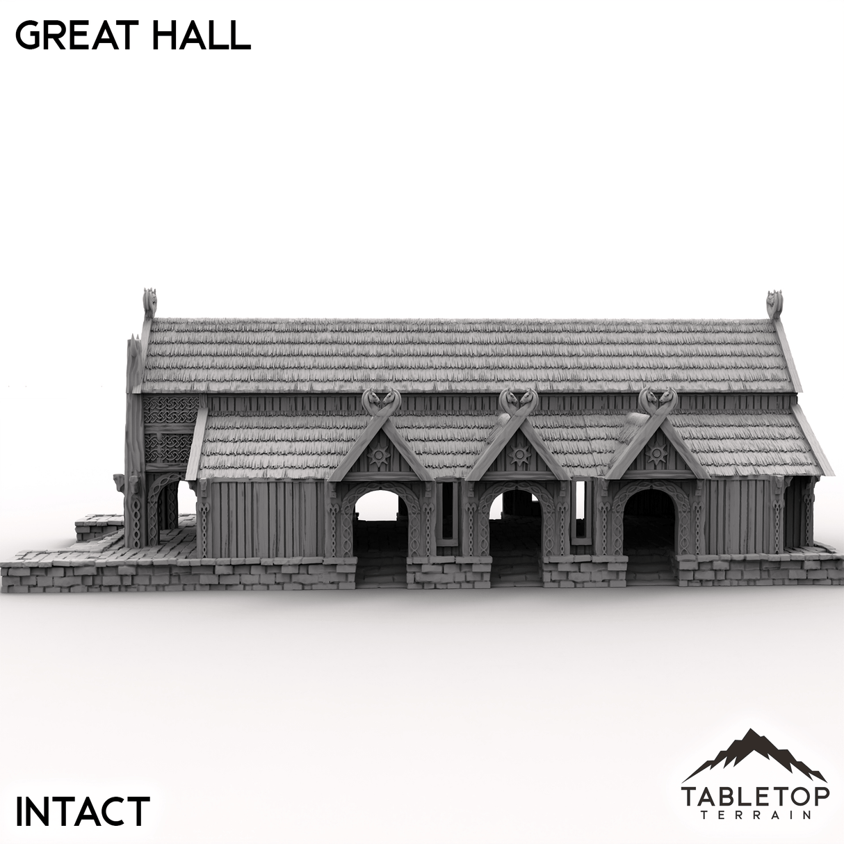 Tabletop Terrain Building The Great Hall - Kingdom of Saxonia