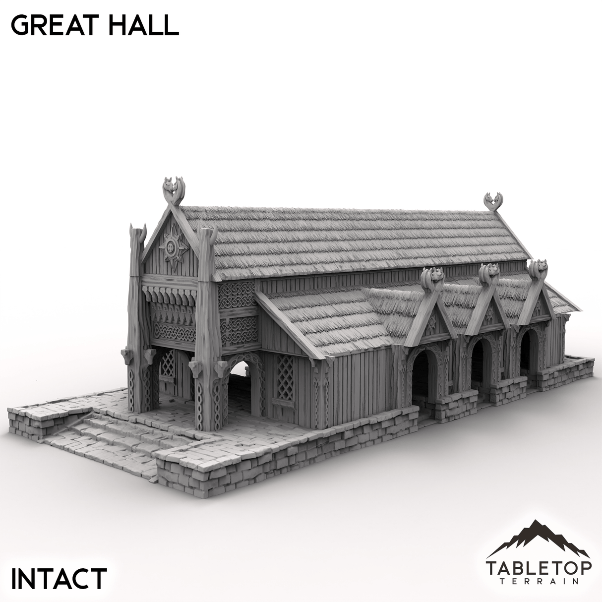 Tabletop Terrain Building The Great Hall - Kingdom of Saxonia