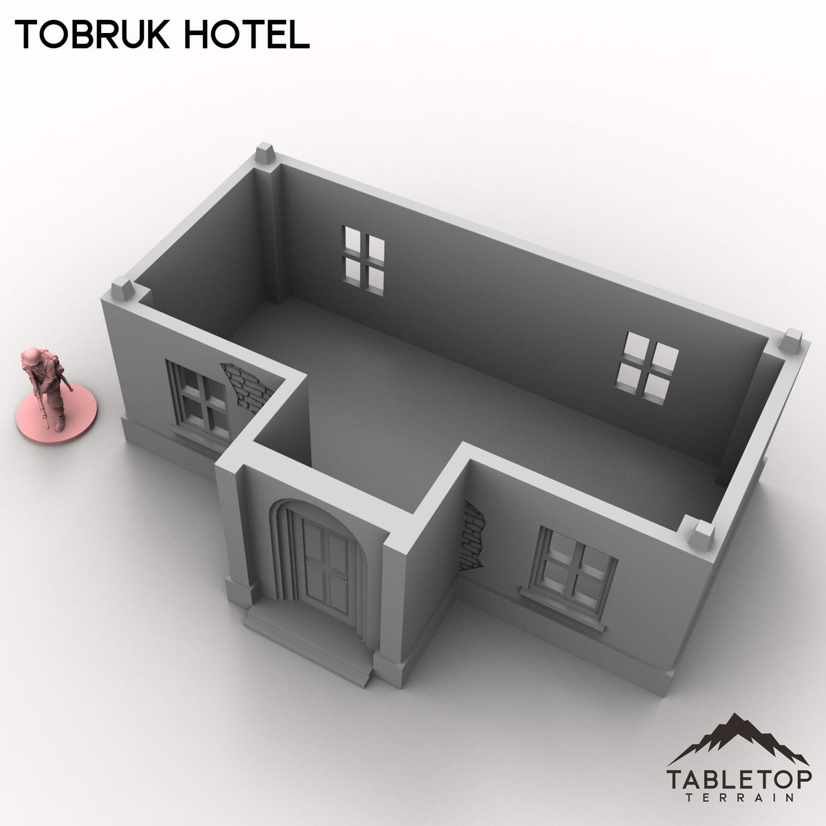 Tabletop Terrain Building Tobruk Hotel