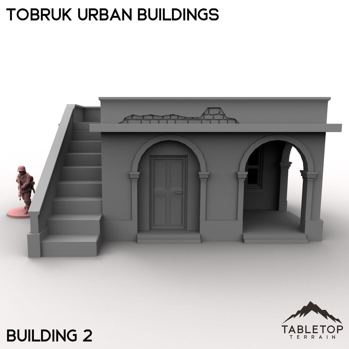 Tabletop Terrain Building Tobruk Urban Buildings