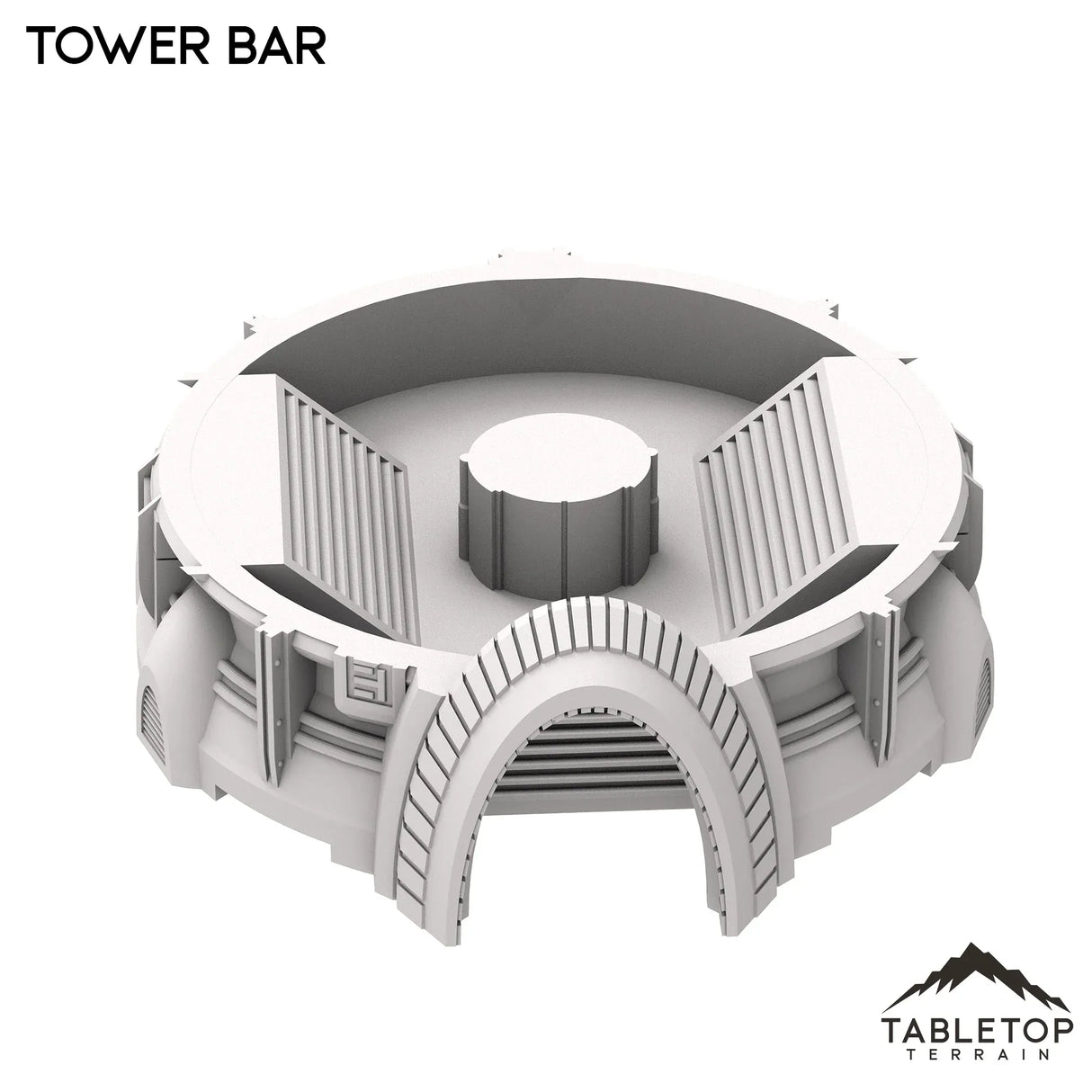 Tabletop Terrain Building Tower Bar - Futuristic City
