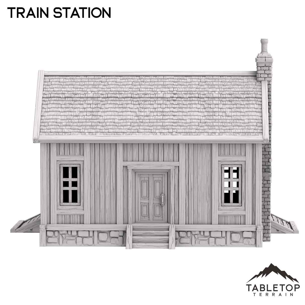 Tabletop Terrain Building Train Station - Old Wild Western Rush