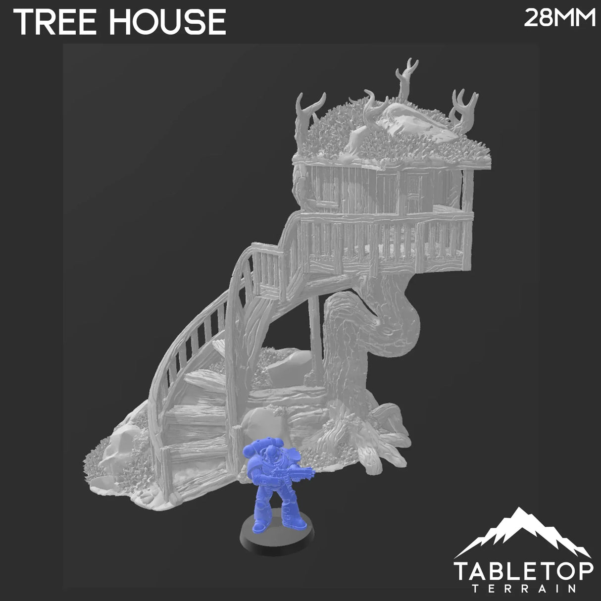 Tabletop Terrain Building Tree House - Rise of the Halflings - Fantasy Building