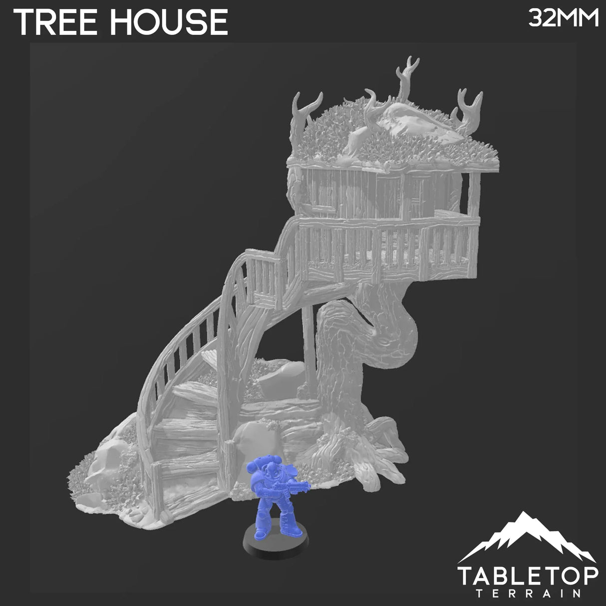 Tabletop Terrain Building Tree House - Rise of the Halflings - Fantasy Building
