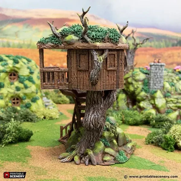 Tabletop Terrain Building Tree House - Rise of the Halflings - Fantasy Building