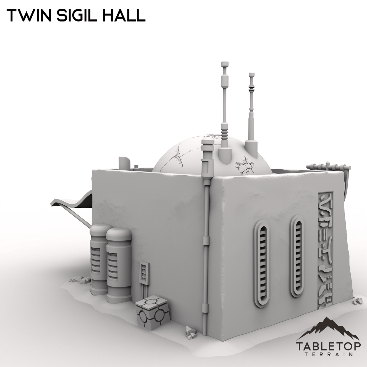 Tabletop Terrain Building Twin Sigil Hall