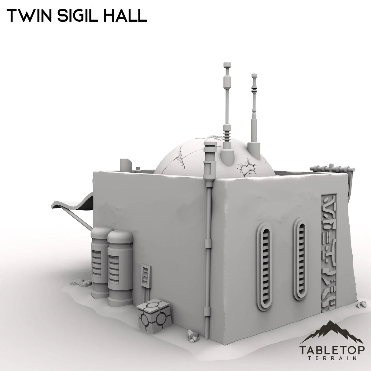 Tabletop Terrain Building Twin Sigil Hall