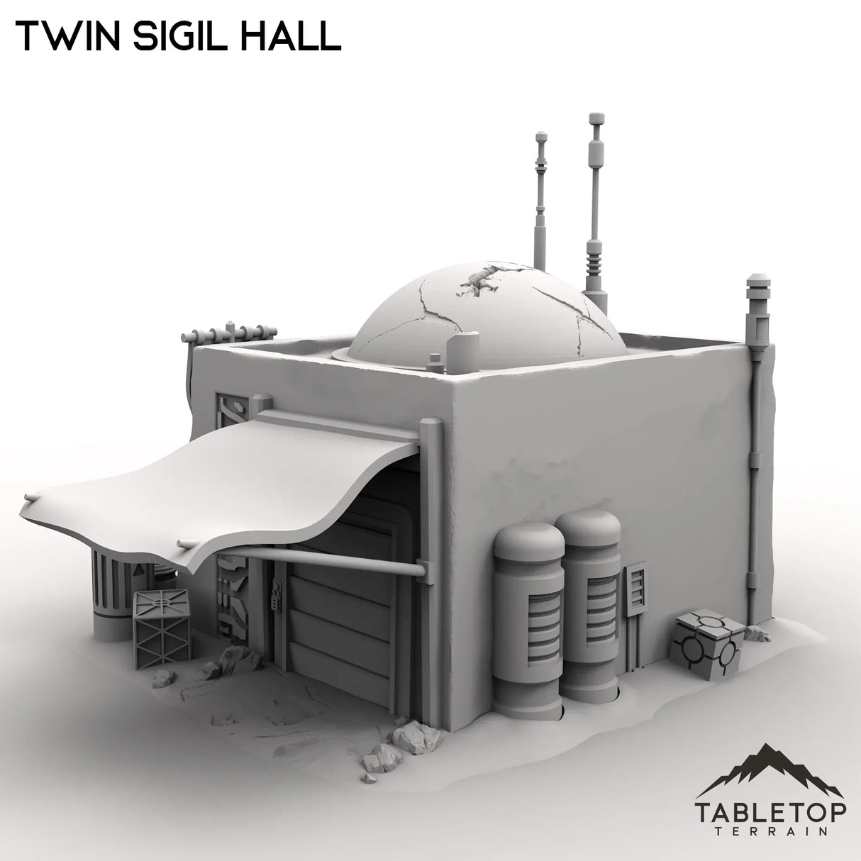 Tabletop Terrain Building Twin Sigil Hall