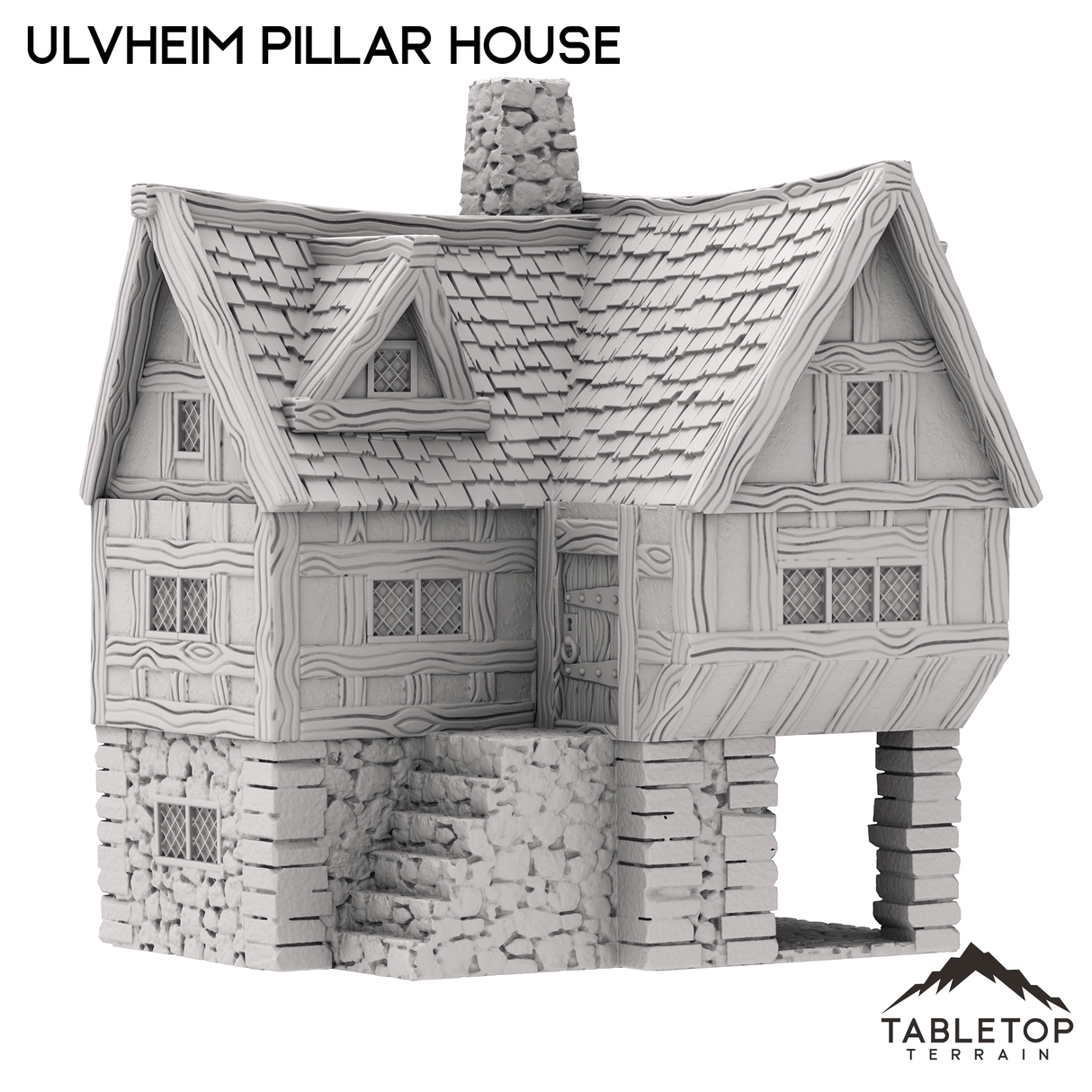 Tabletop Terrain Building Ulvheim Pillar House - Fantasy Building