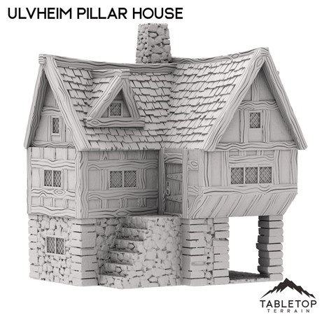 Tabletop Terrain Building Ulvheim Pillar House - Fantasy Building