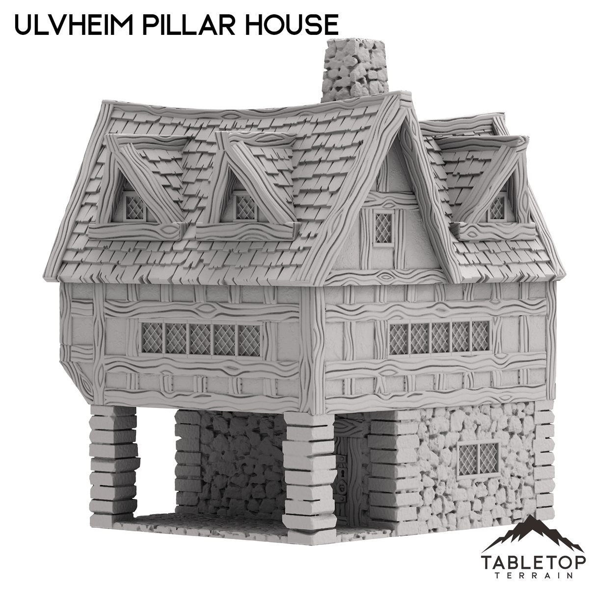 Tabletop Terrain Building Ulvheim Pillar House - Fantasy Building