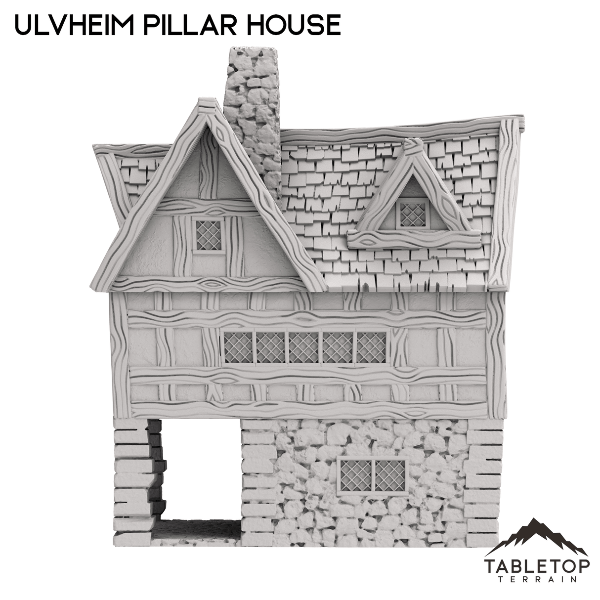 Tabletop Terrain Building Ulvheim Pillar House - Fantasy Building