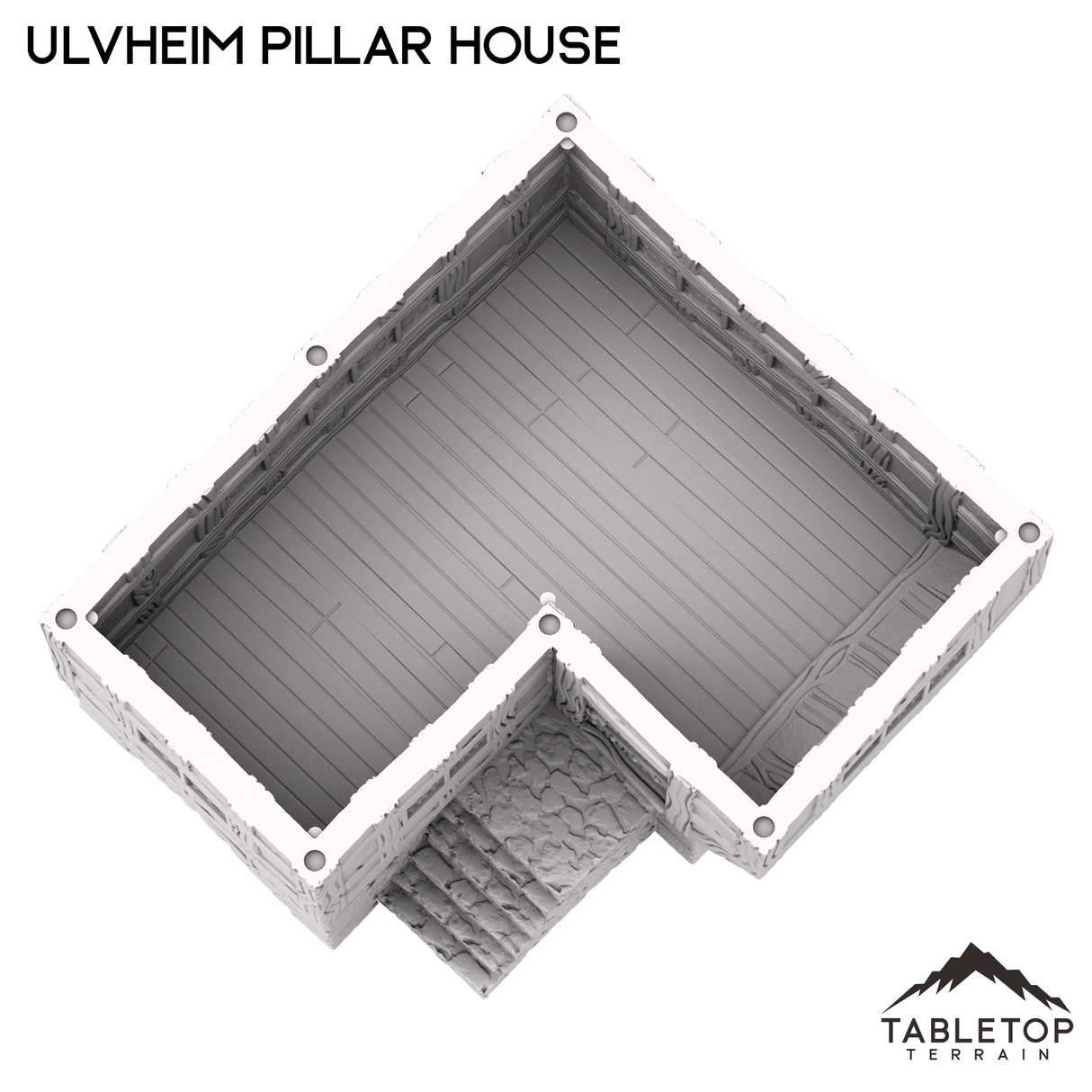 Tabletop Terrain Building Ulvheim Pillar House - Fantasy Building