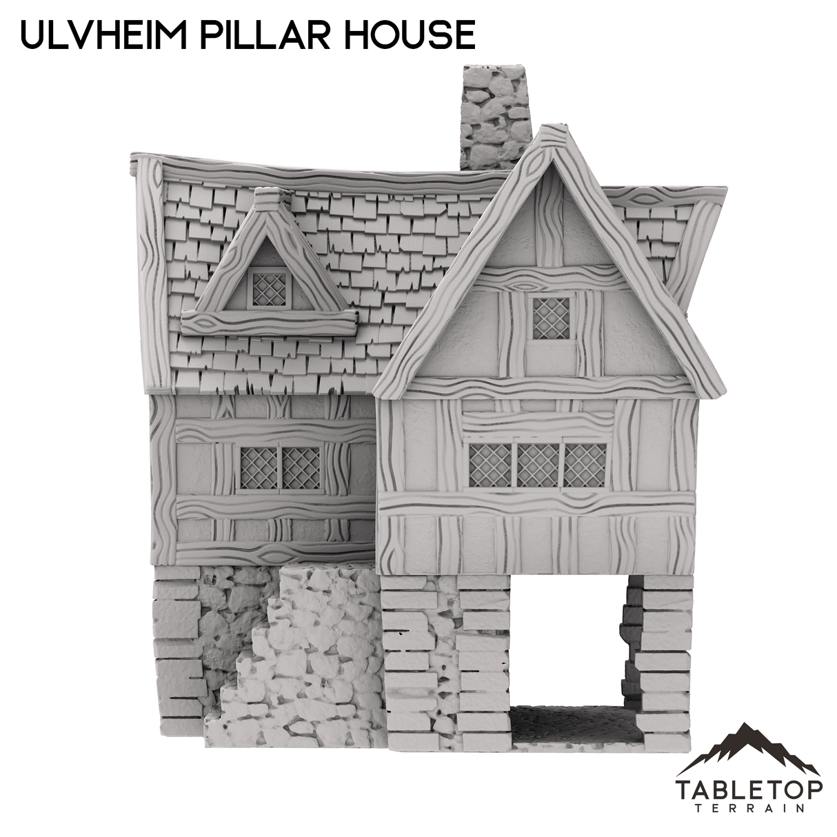 Tabletop Terrain Building Ulvheim Pillar House - Fantasy Building