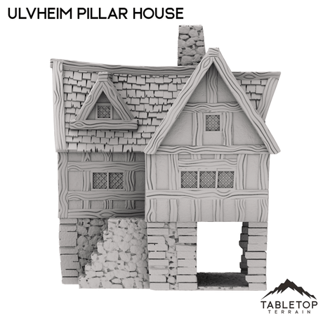 Tabletop Terrain Building Ulvheim Pillar House - Fantasy Building
