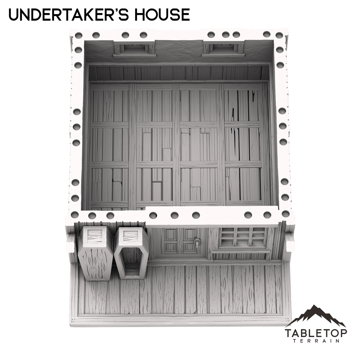 Tabletop Terrain Building Undertaker's House - Old Wild Western Rush