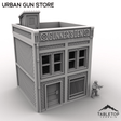 Tabletop Terrain Building Urban Gun Store
